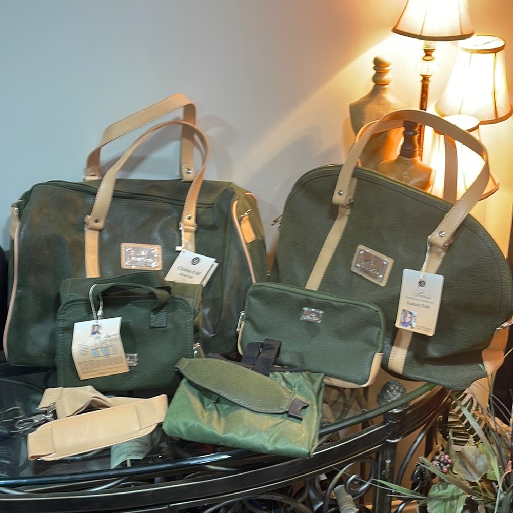 Joy Mangano Paris Trunk Show Collection Travel Bag Set